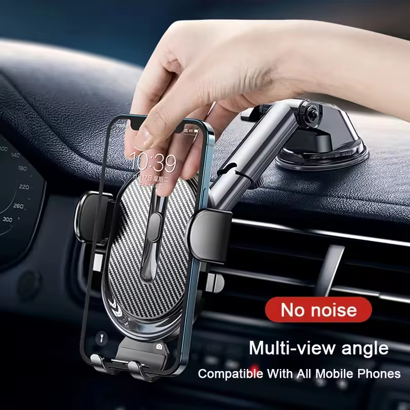 Super Suction Cell Phone Cradles Car Bracket One Touch Release Mobile Phone Hold Universal Car Phone Holder Mount For Dashboard