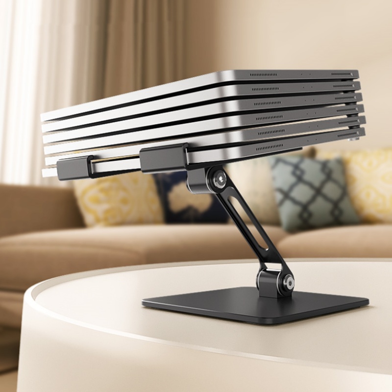 OEM Metal Tablet Stand Phone Holder From 4.7'' to 12.9'',Foldable Table Stand Holder,Adjustable Desktop Holder for Mobile Device