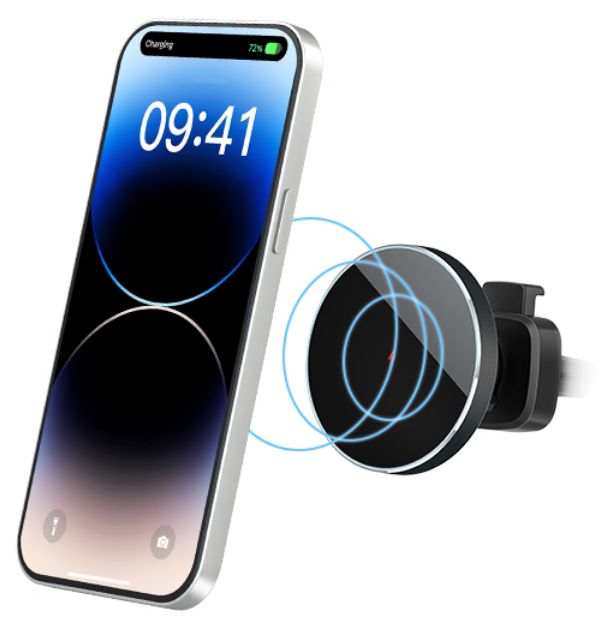 New Products Mini Magnet Magnetic Wireless Car Charger 15W Universal Fast Wireless Car Charger Mount for Car